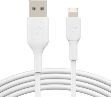 Boost Charge Lightningkabel : Lightning M naar USB M (3 meter, wit)