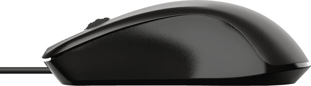 Carve Mouse (USB-A, 1200 dpi, 3 knoppen, zwart)