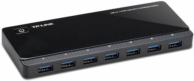 UH720 7-poorts USB 3.0 Hub (2 power charge poorten, incl. stroomadapter)