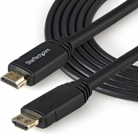 HDMM3MLP HDMI 2.0 kabel (met gripping connectors, 4K 60 Hz, Premium Certified High Speed, Ethernet, HDR10, 18 Gbps, M/M, zwart, 3 m)