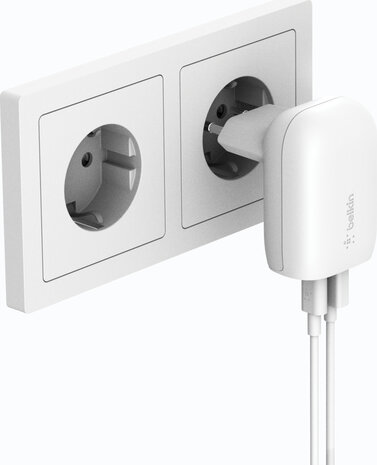 Boost Charge Power adapter (37 Watt, power delivery 3.0, 2 output connectors USB-C)