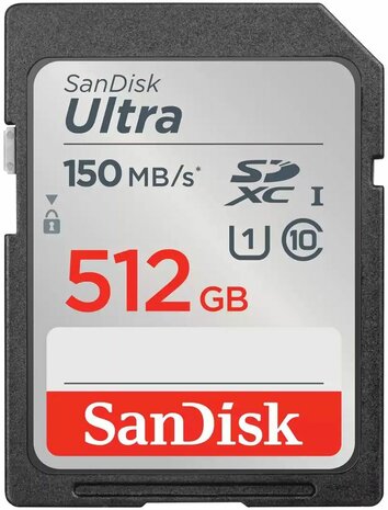 Ultra Flash memory card 512 GB (Class 10, SDXC UHS-I)