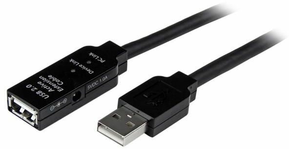 USB 2.0 Actieve verlengkabel M/F (25 meter)