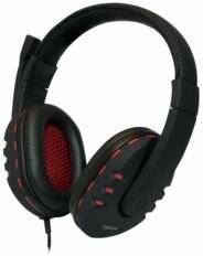 USB Stereo Headset (zwart/rood)