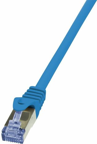 Cat6a S/FTP kabel (7,5 m, blauw)