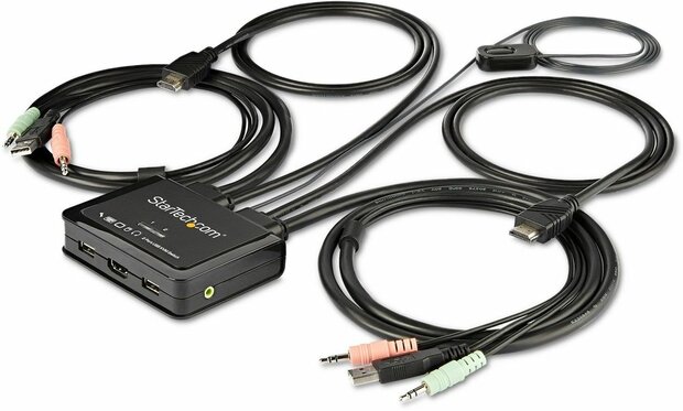 SV211HDUA4K 2-poort HDMI KVM Switch (USB, 4K 60 Hz, audio)