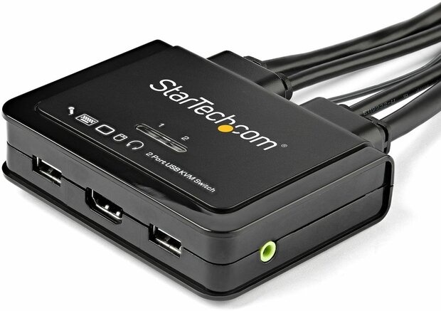 SV211HDUA4K 2-poort HDMI KVM Switch (USB, 4K 60 Hz, audio)