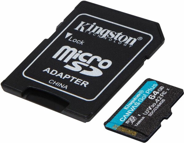 SDCG3/64GB Canvas Go! Plus Flash memory card 64 GB (A2, Video Class V30, UHS-I U3, Class 10, microSDXC UHS-I)