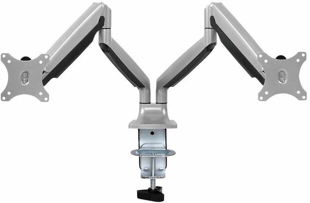 BP0043 Desk mount dual (13&quot; - 27&quot;, aluminium)