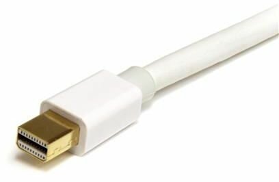 Mini DisplayPortkabel M/M (DisplayPort 1.2, 2 meter, wit)