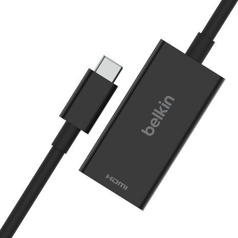 Connect Adapter : USB-C M naar HDMI F (zwart, 8K 60 Hz support, 4K 144 Hz support)