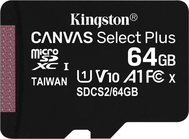 SDCS2/64GBSP Canvas Select Plus 64 GB (A1, Video Class V10, UHS Class 1, Class 10, microSDXC UHS-I)