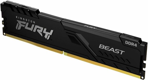 KF432C16BB/16 Fury Beast DDR4 16 GB, DIMM 288-pin, 3200 MHz, PC4-25600, CL16, zwart