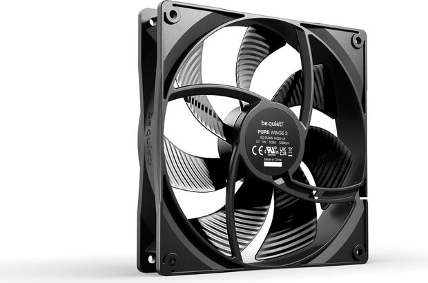 Pure Wings 3 140 mm fan (zwart)