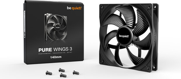 Pure Wings 3 140 mm fan (zwart)