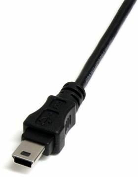 Mini USB 2.0 kabel A naar mini B F/M (30 cm, zwart)