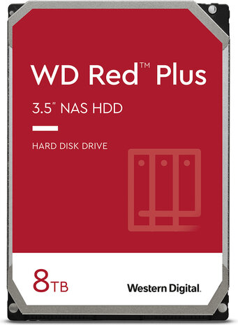 8000 GB WD80EFPX WD Red Plus Hard drive (3,5&quot;, SATA 6 Gb/s, 5640 rpm, 256 MB cache)