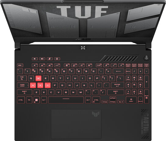 TUF Gaming A15 FA507UV-LP009W (AMD Ryzen 9-8945H, 15,6&quot; Full HD, 16 GB DDR5, 512 GB SSD, GeForce RTX 4060, Wi-Fi 6 802.11ax, Windows 11 Home, grijs, Azerty)