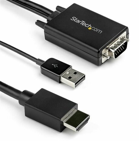 VGA2HDMM2M VGA naar HDMI adapterkabel (2 meter, actief)