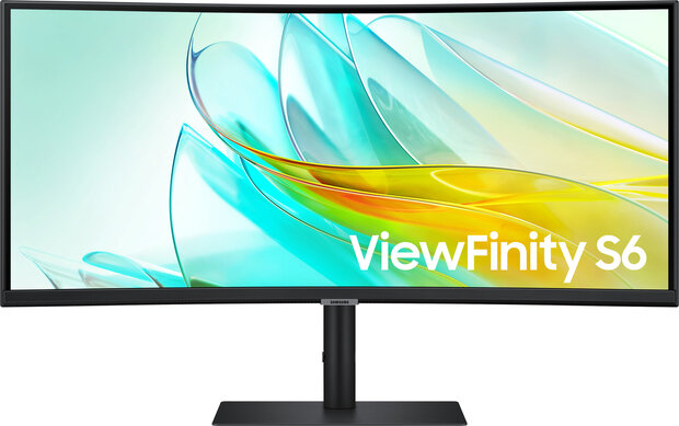 ViewFinity S6 S34C652UAU LED curved 34&quot;, 3440 x 1440 UWQHD 100 Hz, VA, 3000:1, HDR10, 5 ms, HDMI, DisplayPort, USB-C, speakers, zwart