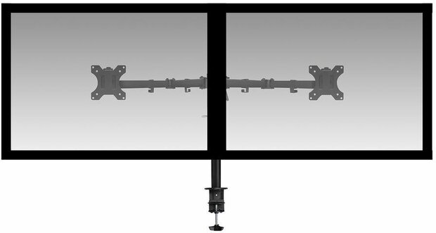 Mounting kit voor 2 displays (plastic, aluminium, staal, voor schermen van 10&quot; tot 32&quot;)