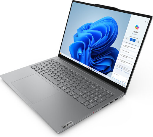 Yoga Pro 9 (16&quot;3.2K, Intel Core Ultra 9-185H, 64 GB RAM, 1000 GB PCIe NVMe SSD, GeForfce RTX4070 8 GB, grijs, Windows 11 Home, Azerty)