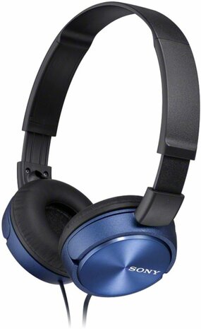 MDR ZX310 Headphones (full size, blauw)