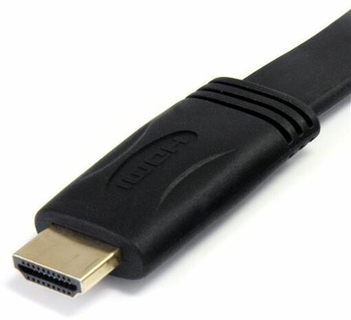 Flat High Speed HDMI-kabel M/M (5 meter, zwart)