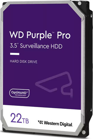 22.000 GB WD221PURP WD Purple Pro (surveillance, smart video, 3,5&quot;, SATA 6 Gb/s, 7200 rpm, 512 MB cache)