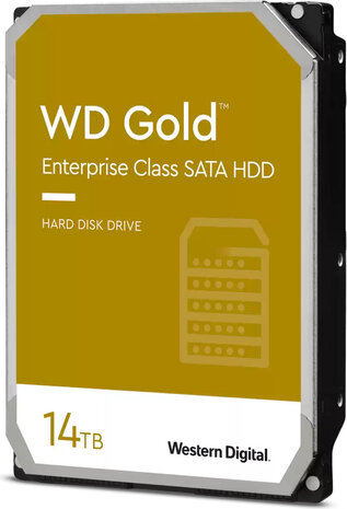 14.000 GB WD Gold WD142KRYZ Hard drive Enterprise (3,5&quot;, SATA 6 Gb/s, 7200 rpm, 512 MB cache)