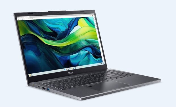 Aspire 15 A15-51M-508U (15,6&quot; Full HD IPS, Intel Core i5-120U, 16 GB RAM, 512 GB SSD PCIe NVMe, Intel Iris Xe Graphics, Windows 11, grijs, Azerty)