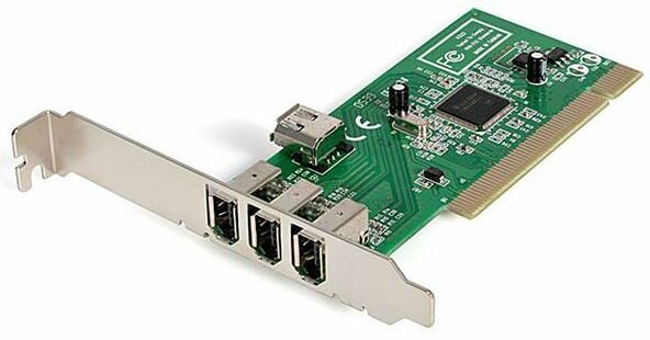 3-poort PCI IEEE1394 FireWire kaart