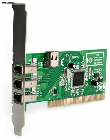 3-poort PCI IEEE1394 FireWire kaart