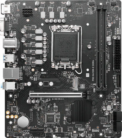 Socket 1700 : PRO H610M-E (DDR4, M.2, SATA III, Gigabit Ethernet, micro ATX)