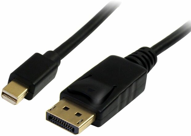 Mini DisplayPort naar DisplayPort kabel M/M (2 meter, zwart)