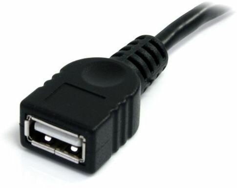 USB 2.0 verlengkabel A-A M/F (1,8 meter, zwart)