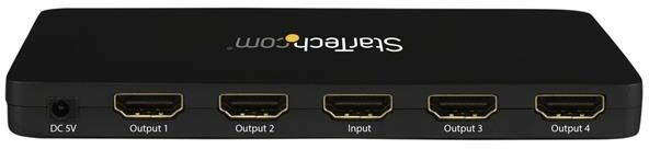 4K HDMI 4-poort Video splitter (solid aluminum housing)