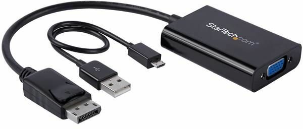 DisplayPort naar VGA Adapter (audio, 1920 x 1200, 1900 x 1200, zwart)