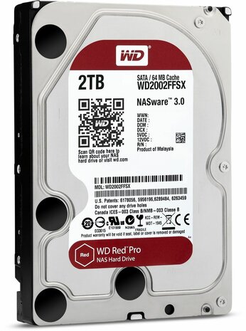 2000 GB WD2002FFSX WD Red Pro (SATA, 7200 rpm, 64 MB cache)