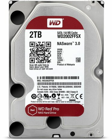 2000 GB WD2002FFSX WD Red Pro (SATA, 7200 rpm, 64 MB cache)