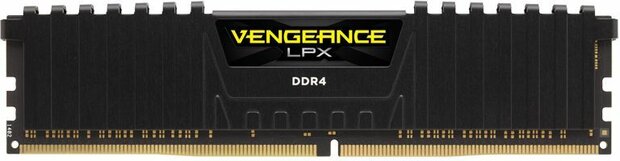 CMK32GX4M2E3200C16 Vengeance LPX DDR4 kit 32 GB, DIMM 288-pin, 3200 MHz, PC4-25600, CL16, zwart (2 x 16 GB)