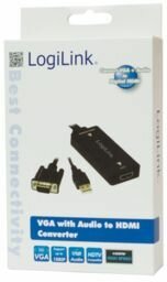 Adapter : VGA M naar HDMI F (USB-powered)