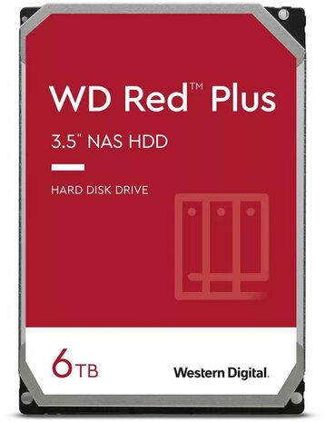 6000 GB WD Red Plus WD60EFPX Hard drive (3,5&quot;, SATA 6 Gb/s, 5400 rpm, 256 MB cache)