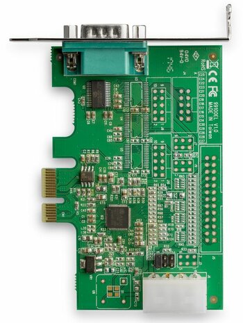 PEX1S953LP 1 poort RS232 Serial Adapter Card (16950 UART, PCIe, low profile)