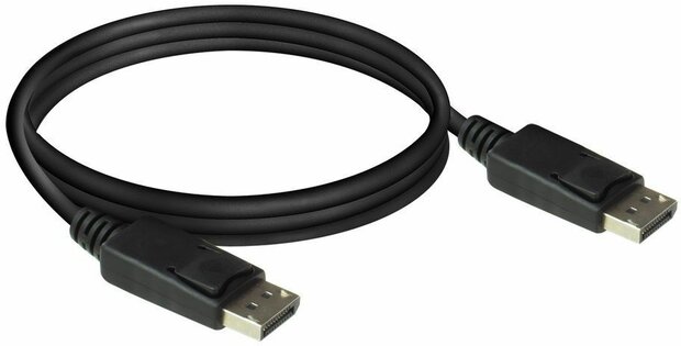 DisplayPort M/M (2 m, molded, 4K 60 Hz 3840 x 2160 support, zwart)