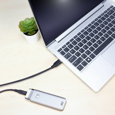 USB-A M naar USB-C M kabel (2 m, USB 3.2, 60 Watt, zwart)