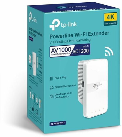 TL-WPA7617 AV1000 Gigabit Passthrough Powerline AC WiFi Kit