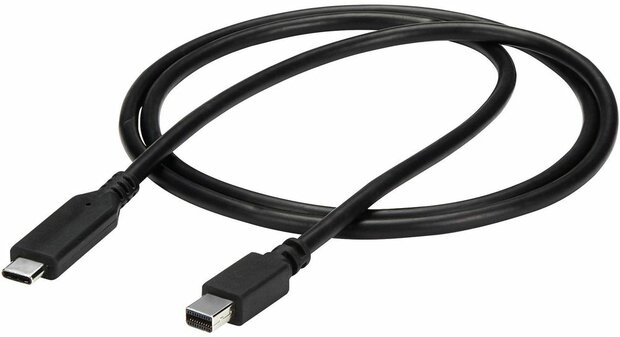 CDP2MDPMM1MB USB-C naar Mini DisplayPort kabel (4K, 60 Hz, 1 meter, zwart)