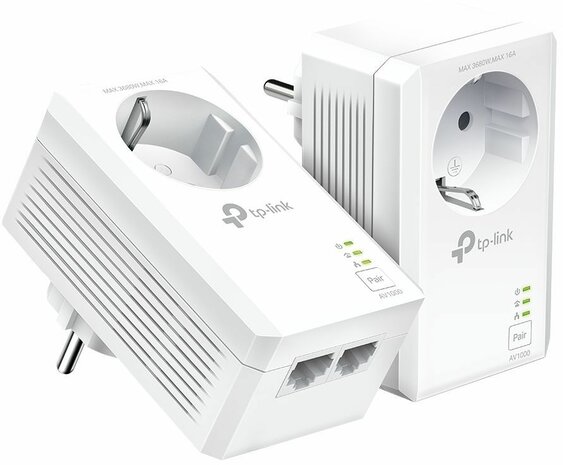 TL-PA7027P V1 Starter Kit Powerline (2-poort switch, GigE, HomePlug AV 2.0, IEEE 1901)