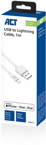 USB to Lightning Cable (1 meter, wit)